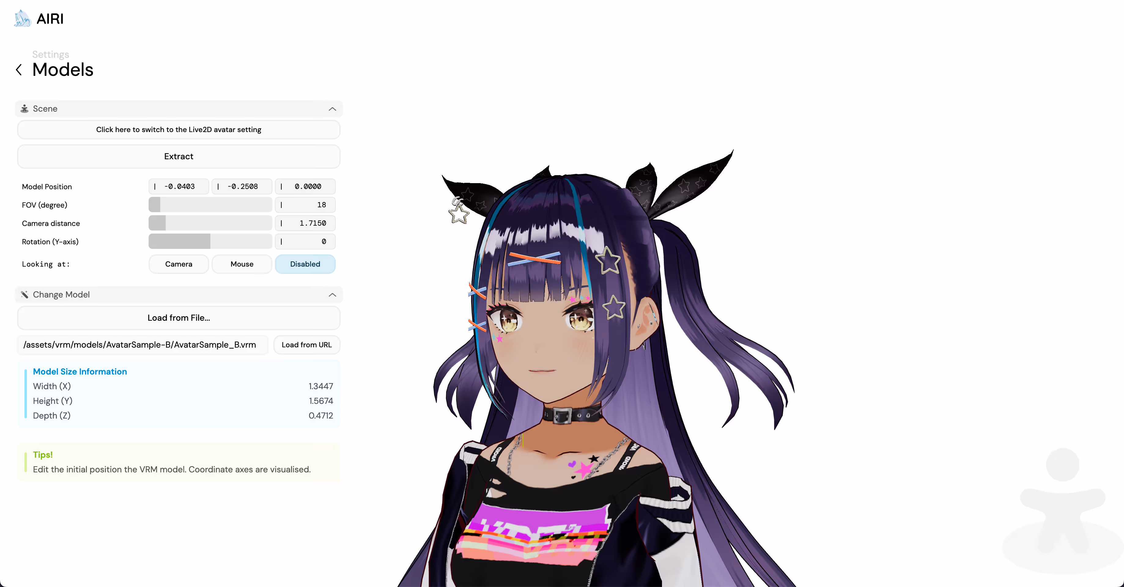 Time series chart light mode